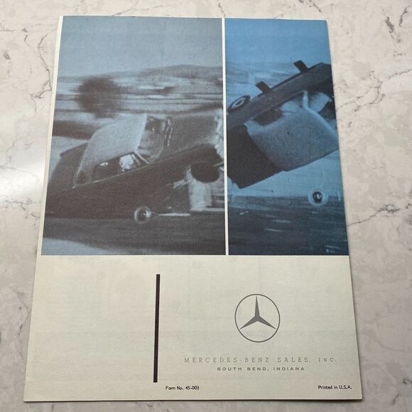 Mercedes-Benz Why Treat a Car Like This Automobile Dealer Sales Folder Brochure - Picture 6 of 6